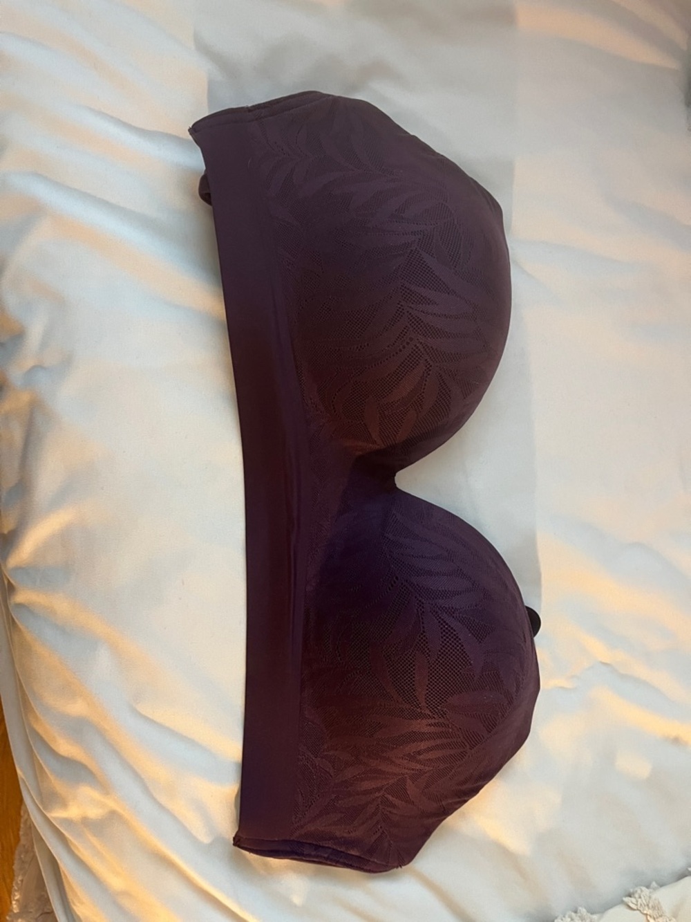 Soma Strapless Molded Bra in Deep Plum